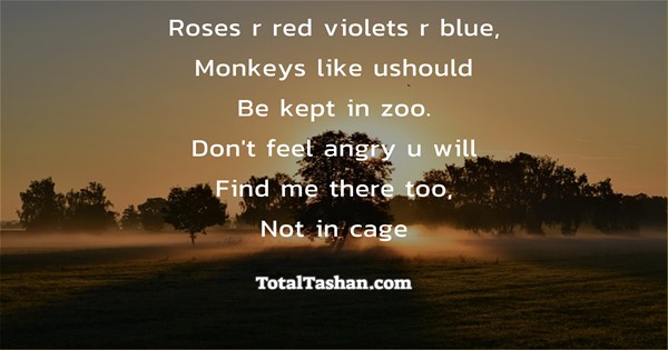 Red are insults blue violets roses are 70 Roses